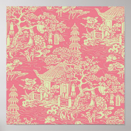 Roze Chinoiserie Poster