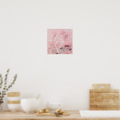 Roze Chinoiserie Poster (Keuken)
