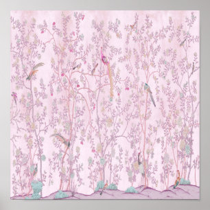 Roze Chinoiserie Poster