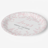 Roze Chinoiserie servetten, roze toile servetten Papieren Bordje (Gekanteld)