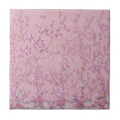Roze Chinoiserie Tegeltje (Voorkant)