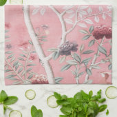Roze Chinoiserie Theedoek (Gevouwen)