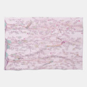 Roze Chinoiserie Theedoek (Horizontaal)