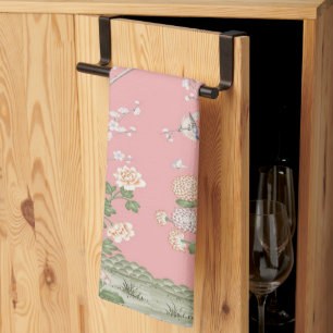 Roze Chinoiserie Theedoek