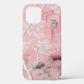 Roze Chinoiserie Vogel Bloemen Elegant Case-Mate iPhone Case (Achterkant)