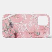 Roze Chinoiserie Vogel Bloemen Elegant Case-Mate iPhone Case (Achterkant (horizontaal))