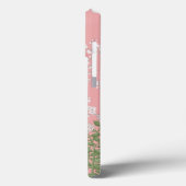 Roze Chinoiserie Vogel Bloemen Elegant Case-Mate iPhone Case (Achterkant / Links)