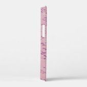 Roze Chinoiserie Vogel Bloemen Elegant Case-Mate iPhone Case (Achterkant / Rechts)