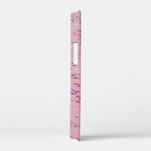 Roze Chinoiserie Vogel Bloemen Elegant Case-Mate iPhone Case (Achterkant / Rechts)