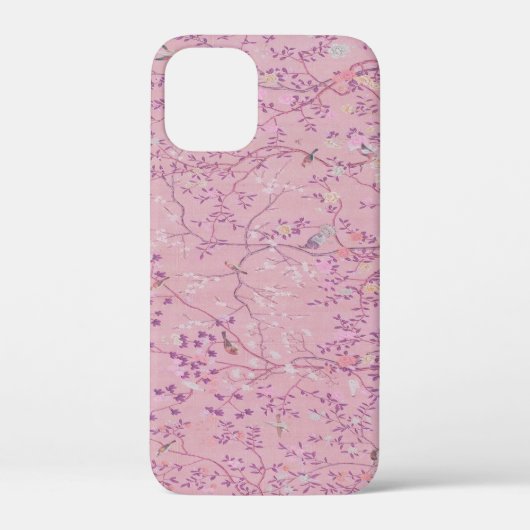 Roze Chinoiserie Vogel Bloemen Elegant Case-Mate iPhone Case (Achterkant)