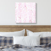 Roze Chinoiserie Wall Art Decor Canvas Print (Insitu (Slaapkamer))