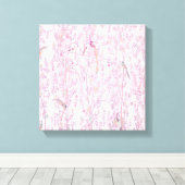 Roze Chinoiserie Wall Art Decor Canvas Print (Insitu (Houten vloer))