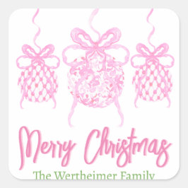 Roze Chinoserie Trio Ornament Sticker