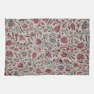 Roze Chintz Bloemen Boho Cottagecore Theedoek