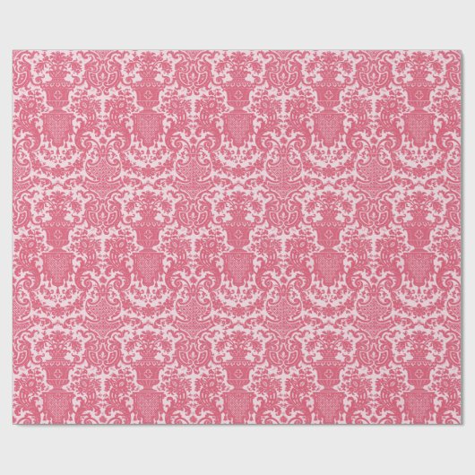 Roze Chintz Cadeaupapier (Vlak)