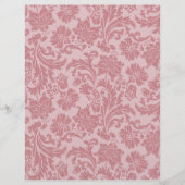Roze Chintz Pattern Kaart Stock DIY Scrapbooking (Voorkant)