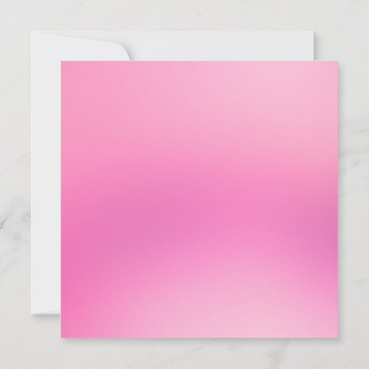 Roze chique muziek afspeellijst cover foto verjaar kaart (Achterkant)