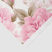 Roze Chique  Stijl Bloemen Tissuepapier (Detail)