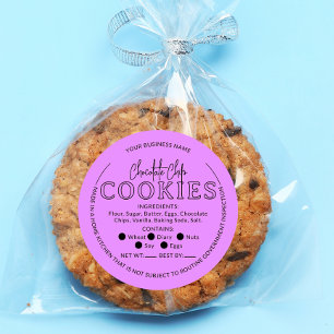 Roze Chocolade Chip Cookies Cottage Law Sticker