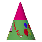 Roze chocolade Cupcake Balloons Partij Petten Feesthoedjes (Rechts)