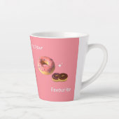 Roze & Chocolade Donut Mok – Sweet Morning Vibes (Rechts)