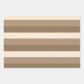 Roze, chocolade en witte strepen Verjaardag Inpakpapier Vel (Voorkant 2)