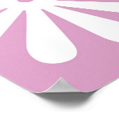 Roze chocolade hippy-ventilator poster (Hoek)