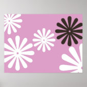 Roze chocolade hippy-ventilator poster (Voorkant)