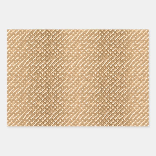 Roze Chocolade Ice Cream Cone Glitter Druppels Inpakpapier Vel (Voorkant 2)