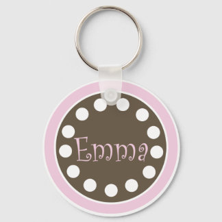 Roze chocolade Sleutelhanger "Emma"