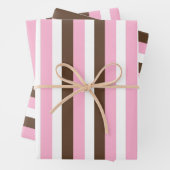 Roze chocolade vanille inpakpapier vel (In situ)