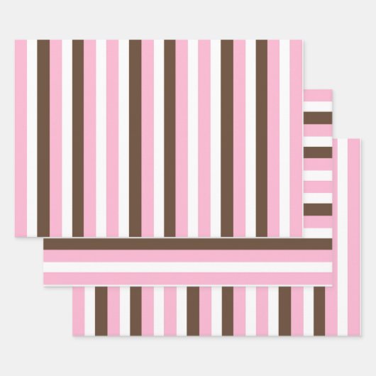 Roze chocolade vanille inpakpapier vel (Set)