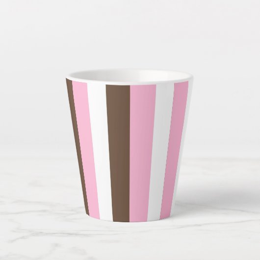 Roze chocolade vanille latte mok (Voorkant)