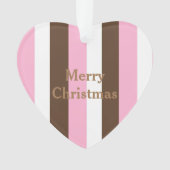 Roze chocolade vanille ornament (voorkant)