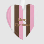 Roze chocolade vanille ornament (voorkant)