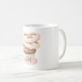 Roze Chocolade Vanille Pretzel Koekjes Koffiemok (Voorkant rechts)