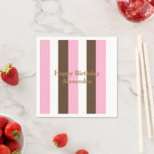 Roze Chocolade Vanille Servet (Insitu)
