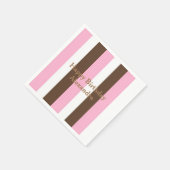 Roze Chocolade Vanille Servet (Hoek)