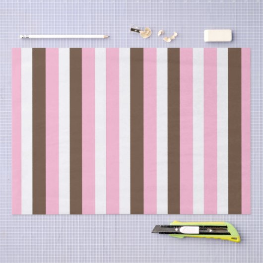 Roze chocolade vanille tissuepapier (Craft)