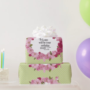  Roze Christelijk Bloemen Cadeau Cadeaupapier