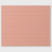 Roze christelijk kruis cadeaupapier (Vlak)