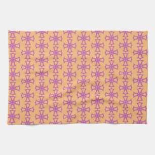Roze christelijk kruis theedoek