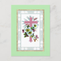 Roze Christelijke kruis