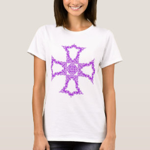 Roze Christelijke kruis T-shirt