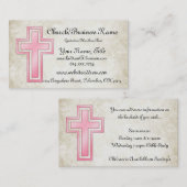 Roze Christelijke Religieuze Visitekaartjes 2 (Voorkant / Achterkant)