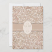 roze Christelijke uitnodiging tot huwelijk (Achterkant)