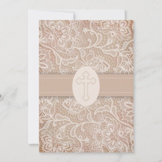  roze Christelijke uitnodiging tot huwelijk (Achterkant)