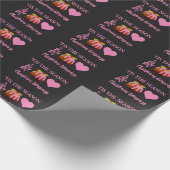 Roze CHRISTMAS BLESSINGS Cadeaupapier (Hoek)