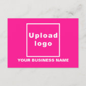 Roze | Christmas | Business | Kleine platte groet Kaart (Achterkant)