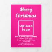 Roze | Christmas | Business Trifold Kaart (Cover)